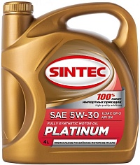 Масло моторное SINTEC PLATINUM SAE 5W-30 API SN ILSAC GF-5